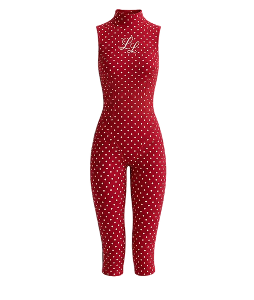 The Monaco Polka Capri Romper