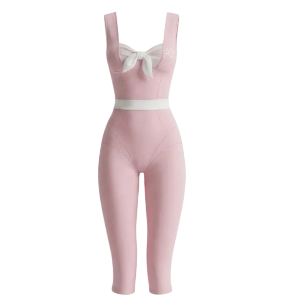 The Signature Bow capri Romper