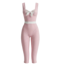 The Signature Bow capri Romper